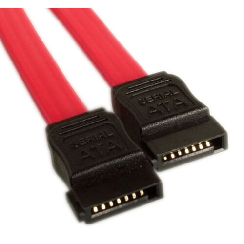 ASTROTEK Serial ATA SATA 2 Data Cable 50cm 7 pins to 7 pins Straight 26AWG Red CB8W-FC-5031 CB8W-FC-5075