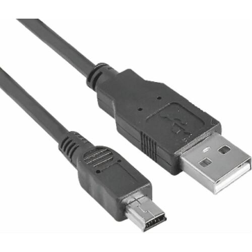 ASTROTEK USB 2.0 Cable 30cm - Type A Male to Mini B 5 pins Male Black Colour RoHS