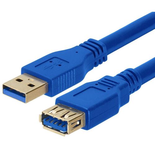ASTROTEK USB 3.0 Extension Cable 1m - Type A Male to Type A Female Blue Colour