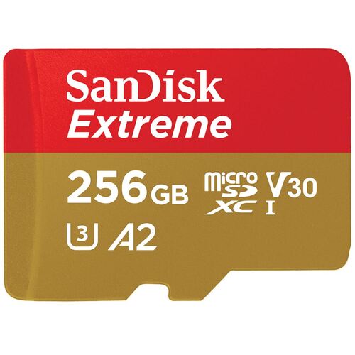 SANDISK 256GB Extreme microSD SDHC SQXAF V30 U3 C10 A1 UHS-1 160MB/s R 90MB/s W 4x6 SD Adaptor Android Smartphone Action Camera Drones