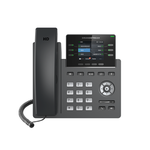 GRANDSTREAM GRP2613 6 Line IP Phone, 3 SIP Accounts, 320x240 Colour Screen, HD Audio, Powerable Via POE
