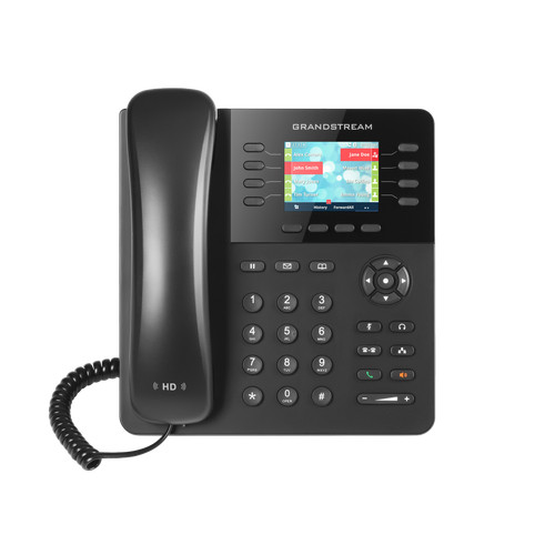 GRANDSTREAM GXP2135 8 Line IP Phone, 4 SIP Accounts, 320x240 Colour LCD Screen, HD Audio, Built-In Bluetooth, Powerable Via POE