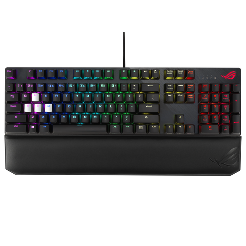 ASUS XA04 STRIX SCOPE DX/BN ROG Strix Scope Deluxe RGB Wired Mechanical Gaming Keyboard, Cherry MX Switches, Aluminum Frame