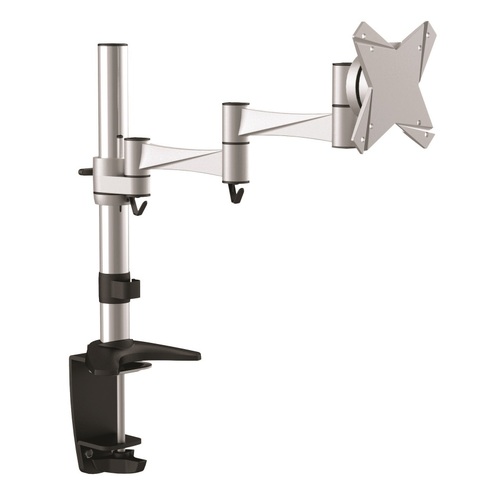 Astrotek Monitor Stand Desk Mount 43cm Arm for Single LCD Display 21.5' 22' 23.6' 24' 27' 8kg 15° tilt 180° swivel 360° rotate VESA 75x75 100x100