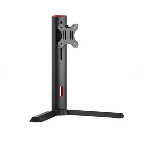 Brateck Single Screen Classic Pro Gaming Monitor Stand Fit Most 17'-32' Monitor Up to 8kg/Screen --Red Colour