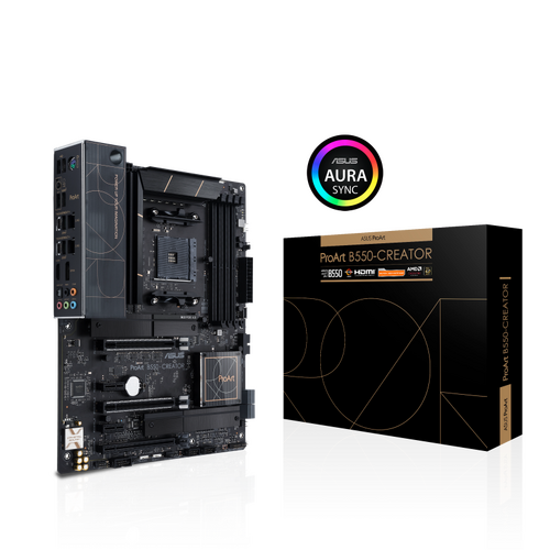 ASUS AMD B550 Ryzen AM4 ATX MB, PCIe 4.0, Dual Thunderbolt 4, Type-C Ports, Dual Intel 2.5Gb Ethernet, Dual M.2 With Heatsinks, USB 3.2 Gen 2