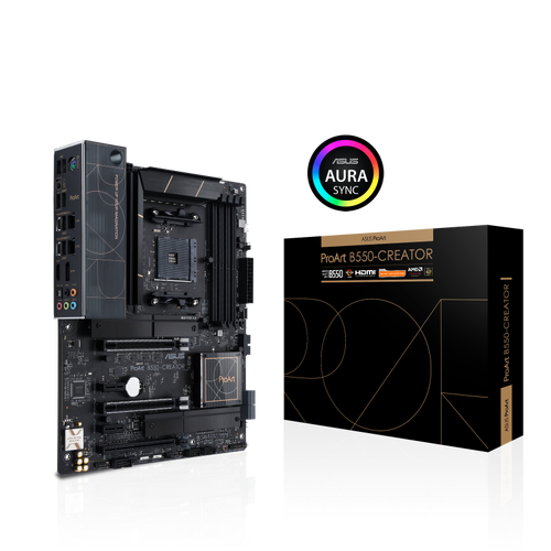 ASUS AMD B550 Ryzen AM4 ATX MB, PCIe 4.0, Dual Thunderbolt 4, Type-C Ports, Dual Intel 2.5Gb Ethernet, Dual M.2 With Heatsinks, USB 3.2 Gen 2