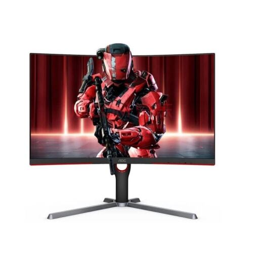 AOC 27' Curved VA QHD 2560 × 1440, 1000R, Free-Sync Premium, 1ms, 165Hz, HDR10, DP, HDMI, HAS, Flicker Free, Low Blue Mode, VESA 100 Gaming Monitor