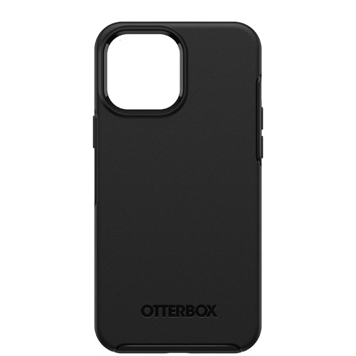 OTTERBOX Apple iPhone 13 Pro Max Symmetry Series Antimicrobial Case (77-83482) - Black - One-piece design pops on and off in a flash