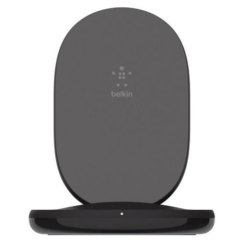 BELKIN 15W Wireless Charging Stand With 24W QC 3.0 Wall Charger Black- Qi-Certified , Not compatible with iPhone 12 mini