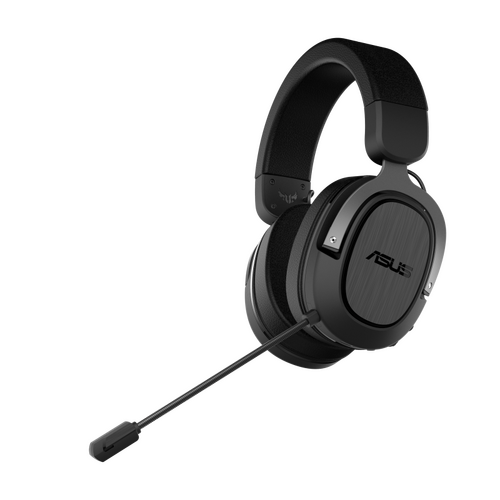 ASUS TUF GAMING H3 WIRELESS Gaming Headset Gun Metal, 2.4 GHz USB-C, 7.1 Surround Sound, Deep Bass, Lightweight, 25m 15 Hours, PC PlayStation 5 Switch