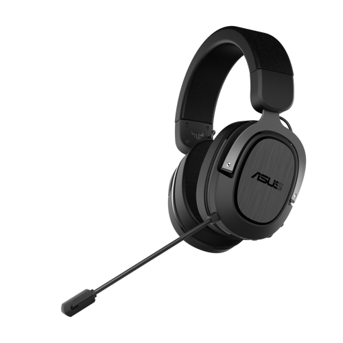 ASUS TUF GAMING H3 WIRELESS Gaming Headset Gun Metal, 2.4 GHz USB-C, 7.1 Surround Sound, Deep Bass, Lightweight, 25m 15 Hours, PC PlayStation 5 Switch