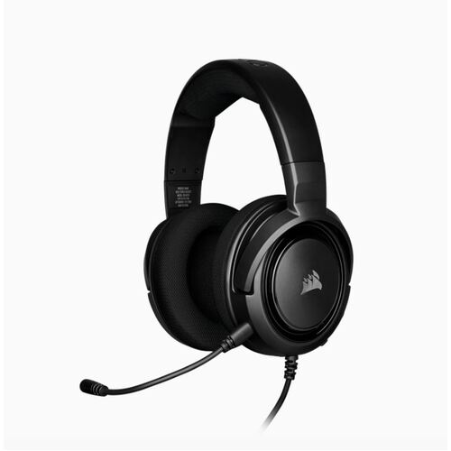 Corsair HS35 STEREO Gaming Headset Discord Certified, Clear Sound, and Plush Memory Foam, Carbon