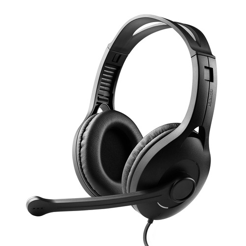 Edifier K800 USB Headset with Microphone - 120 Degree Microphone Rotation, Leather Padded Ear Cups, Volume/Mute Control - Ideal for Gaming, Business