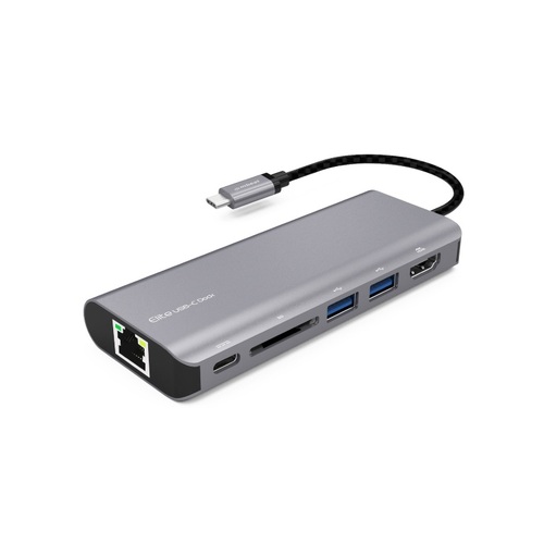 MBEAT \'Elite\' USB Type-C Multifunction Dock - USB-C/4k HDMI/LAN/Card Reader/Aluminum Casing/Campatible with MAC/Desktop PC Notebook Laptop Devices