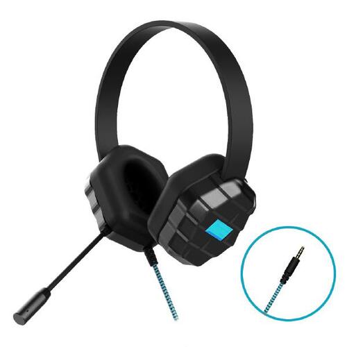 Gumdrop DropTech B1 Kids Rugged Headset with Microphone - Compatible with all devices with a 3.5mm headphone jack Bulk packaged in Poly bag