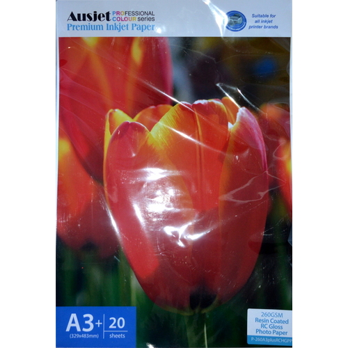 260gm A3+ RC Glossy Photo 20 Sheets