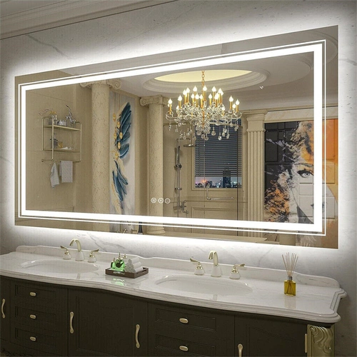 1510x780mm LED Bathroom Mirror Anti-fog Illuminated