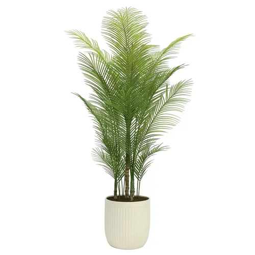 Artificial Palm Tree In Ribbed Pot 2 m
