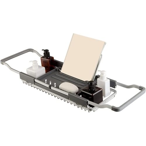 Aluminum Extendable Bathtub Caddy Tray for Bathroom