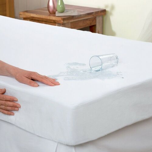 Waterproof Fitted Mattress Protector Double Bed