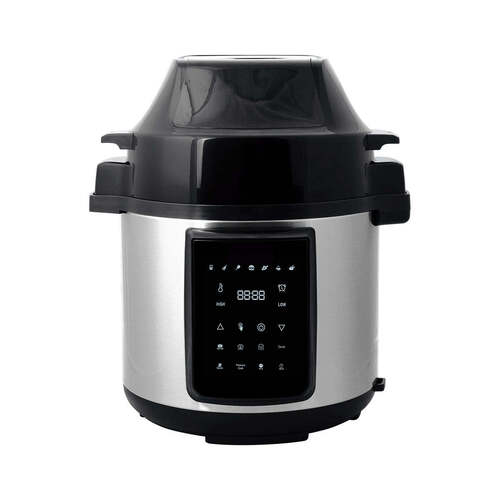 6L Air Fryer + Pressure Cooker (Silver) Kitchen Appliance