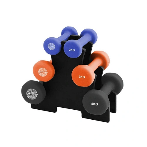 7pc 2/3/5kg 20Kg Total Weighted Dumbbell Gym Set for Exercise w/Rack
