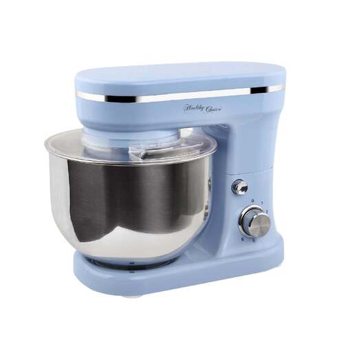 1200W Mix Master 5L Kitchen Stand Mixer w/Bowl/Whisk/Beater - Blue