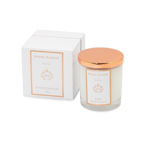 BOUGIE BLANCHE ROSE D'OR CANDLE