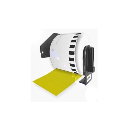 DK22606 Compatible Continuous Film 62mm Black/Yellow for Brother - for use in Brother Printer