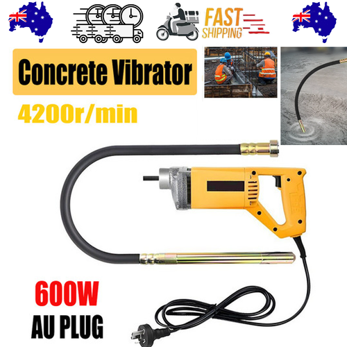 1800W Portable Handheld Electric Concrete Cement Mixing Vibrator w/Flexible Hose