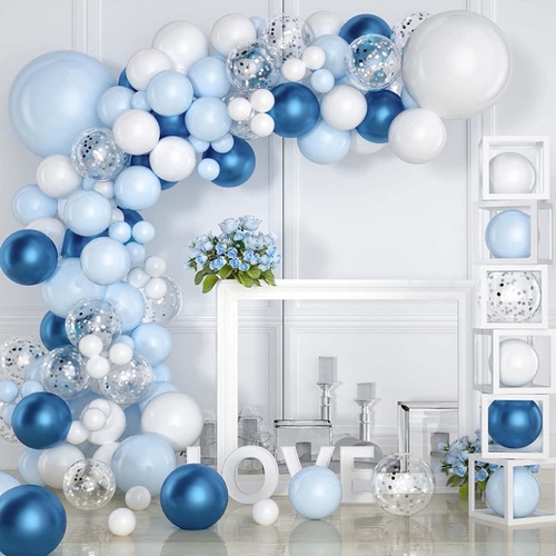 104PCS Blue Balloon Arch Kit Set Garland Birthday Wedding Baby Shower Party Decor