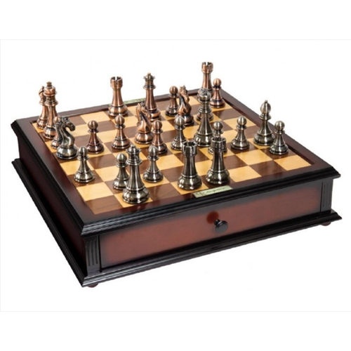 Kasparov Grandmaster Silver & Bronze Chess Set