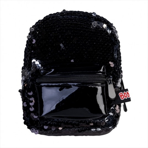 Black Sequins BooBoo Backpack Mini