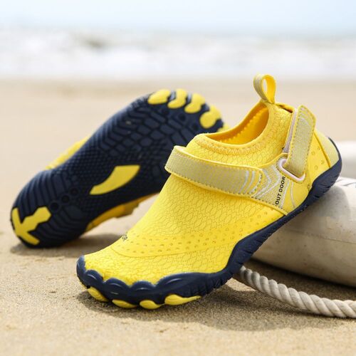 Kids Water Shoes Barefoot Quick Dry Aqua Sports Shoes Boys Girls - Yellow Size Bigkid US2=EU32
