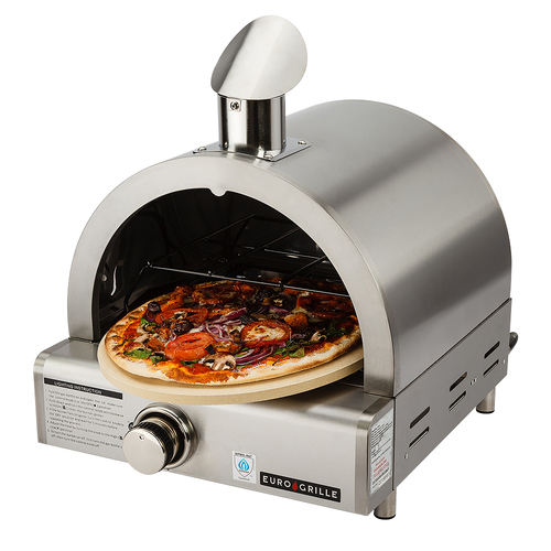 Portable Pizza Oven BBQ Camping LPG Gas Benchtop Stainless Steel