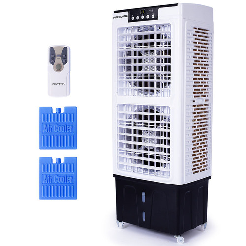 POLYCOOL 35L 220W Portable Evaporative Air Cooler 24 Hour Timer 4 in 1 Cooling Fan w/ Remote