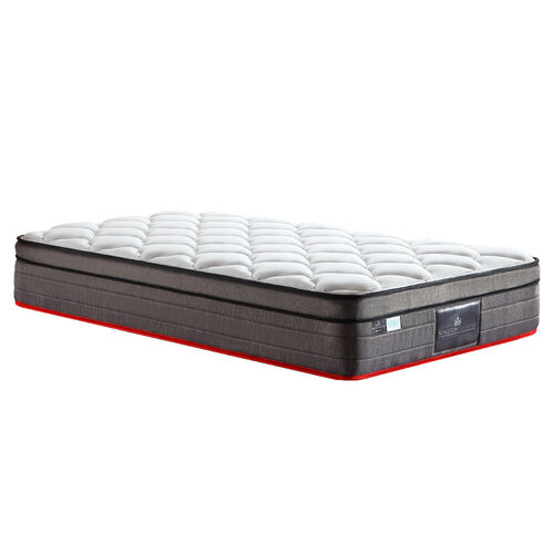 Kingston Slumber Mattress KING SINGLE Size Bed Euro Top Pocket Spring Bedding Foam 34CM
