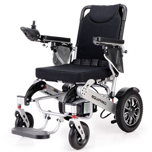 EQUIPMED Electric Folding Wheelchair, Folding, Motorised, 2x250W, Long Range, Power Mobility Scooter Lightweight