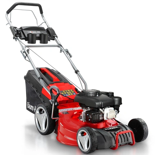 BAUMR-AG 18" 150cc Self Propelled Lawn Mower, 7 Height, Steel Deck, Cup Holders, 4-Stroke Petrol Lawnmower - 740SX
