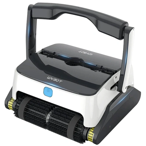 WYBOT Grampus 800 Robotic Pool Cleaner, Automatic Vacuum with Quick Clean, Wall Climbing Capability, Powerful Triple Motors, Large Filter Baskets, Ide