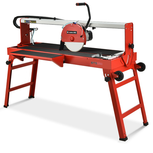 BAUMR-AG 1500W Electric Tile Saw Cutter with 300mm (12") Blade, 920mm Cutting Length, Side Extension Table
