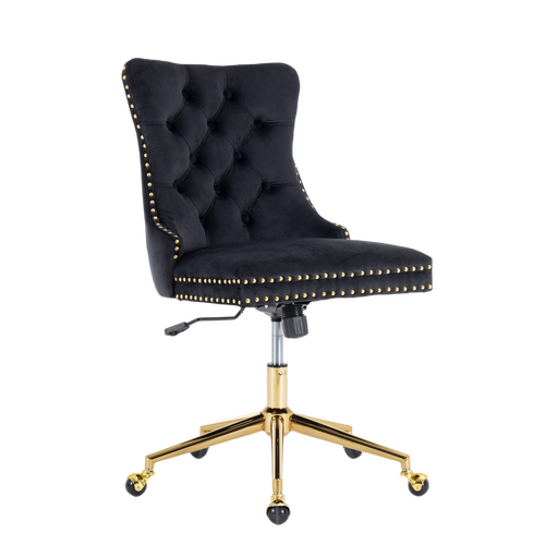 Velvet Home Office Chair- Beige