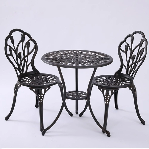 2 Seater Dominique Cast Aluminium Bistro Set