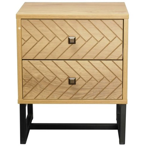 Rutherford Malaga 2 Drawer Bedside Table