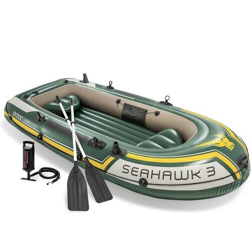 Seahawk 3 Person Inflatable Boat Fishing Boat Raft Set 68380NP AU