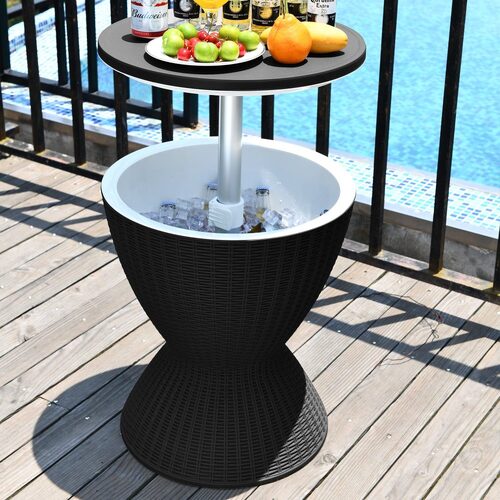 Garden Ice Cooler Table (Black)