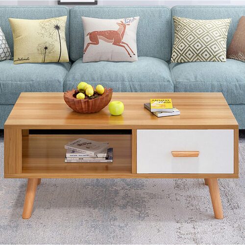Cloverleaf Entertainment Unit TV Unit with Storage Drawer 100CM