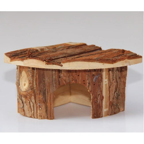 2 X Natural Wooden Hamster Mouse Gerbil Playground Rats Pets Toys Play Small Birds House