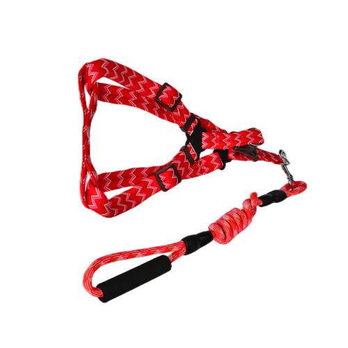2 X Medium Pet Dog Cat Puppy Kitten Rabbit Dog Harness Collar leash lead 5 Color